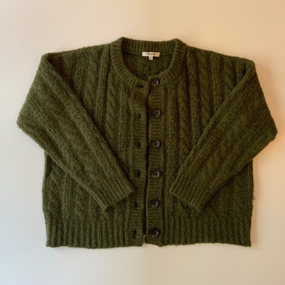 Madewell Pointelle Cable Cardigan 